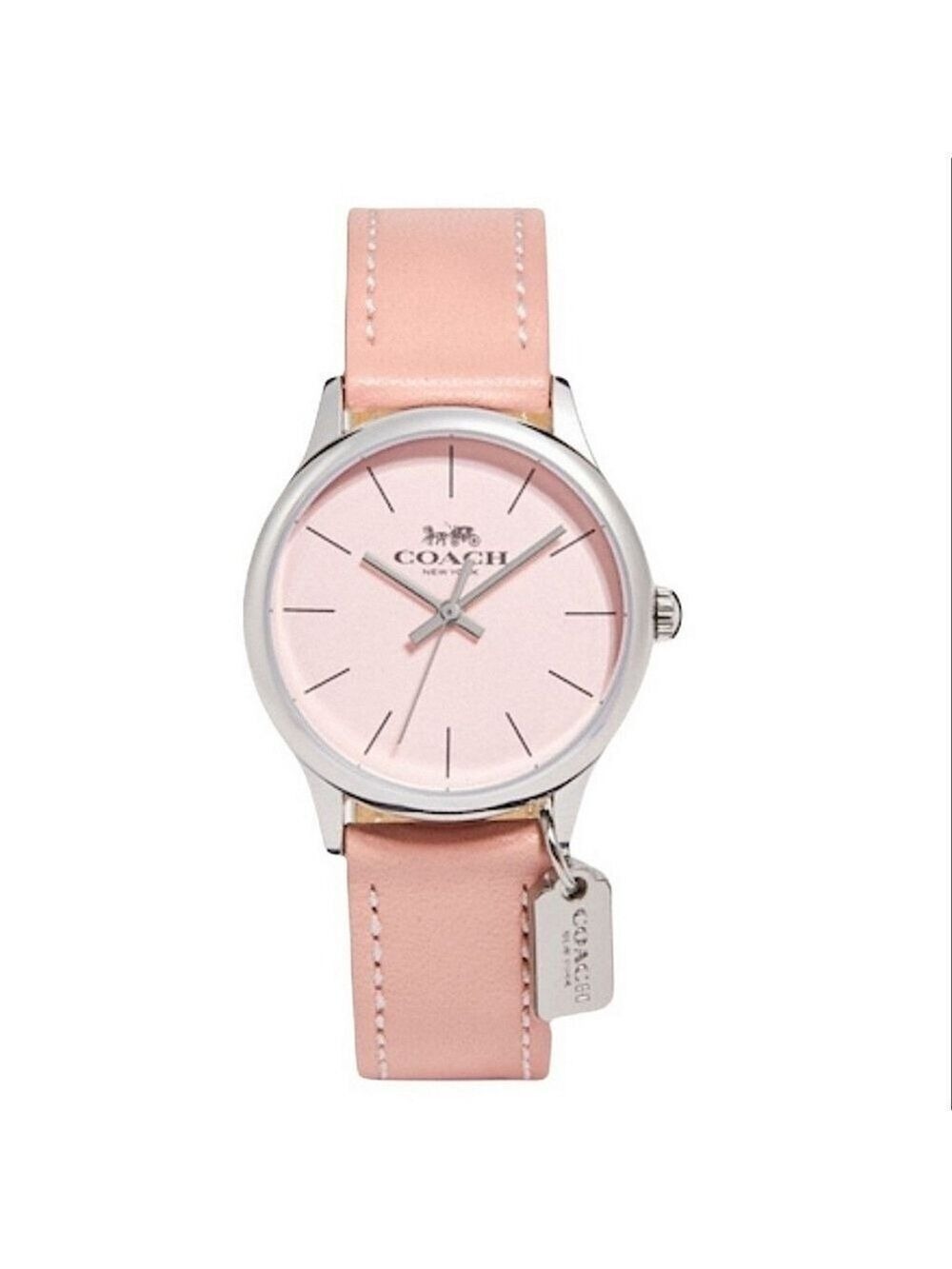 COACH WOMEN'S RUBY WATCH 32MM LEATHER STRAP BLUSH PINK